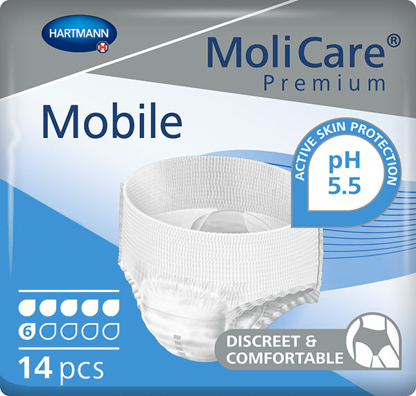 MoliCare Premium Mobile 6Drop (14PK) XS, S, M, L or XL - Molicare