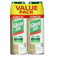 Glen 20 All In One Disinfectant Spray VALUE PACK (2x300g)