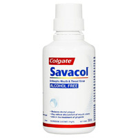 Savacol Antiseptic Mouth & Throat Rinse - Alcohol Free (300mL)