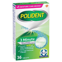 Polident Daily Cleanser 3 Minute (36PK)