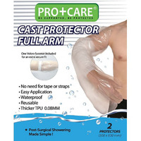 PRO+CARE Waterproof Cast Protector Full Arm (2PK)