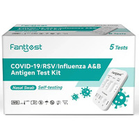 4-in-1 COVID-19 / RSV / Influenza A&B Antigen Test Kit (5PK)