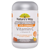 Nature's Way High Strength Adult Vita Gummies Vitamin C + D (65PK)