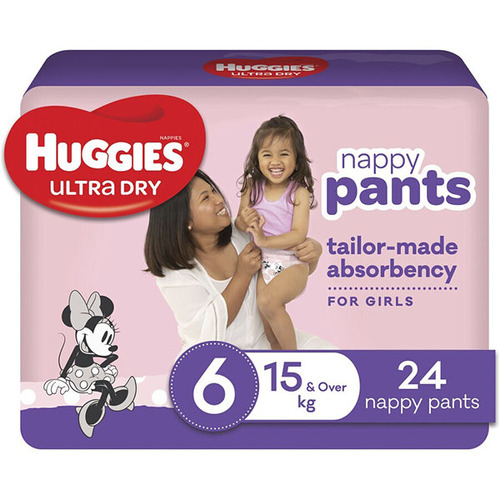 Huggies Ultra Dry Nappy Pants Boys Size 6 (15kg+) 96 Count (2 x 48 Pack) -  Packaging May Vary : Amazon.com.au: Baby